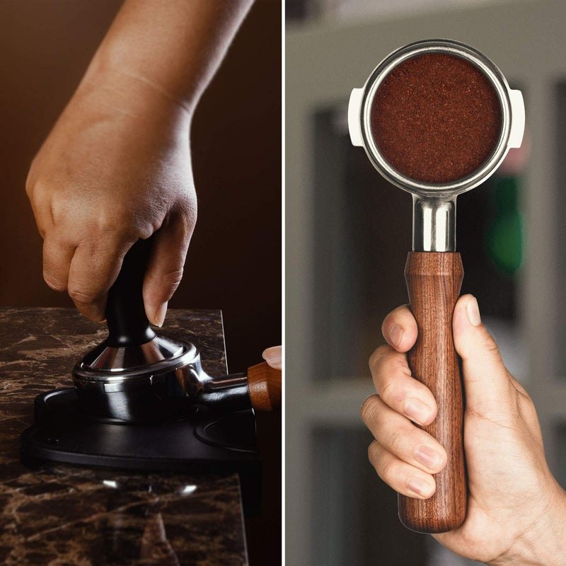 SANTOW 58mm Espresso Tamper, SANTOW Barista Coffee Tamper with Flat Stainless Steel Base â€“ Professional Espresso Hand Tamper - Image 4